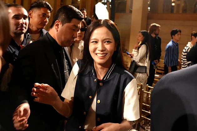 New York Fashion Week, guests at the Tommy Hilfiger fashion show