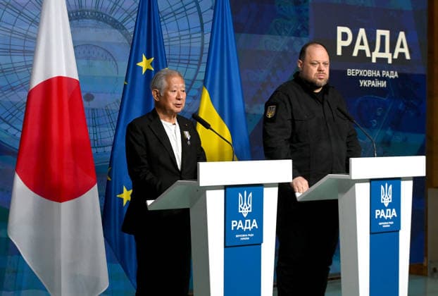 Ukraine: Eisuke Mori visits Kyiv