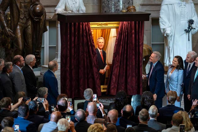 USA: Unveiling of a portrait of Kevin McCarthy at the US Capitol in Washington DC