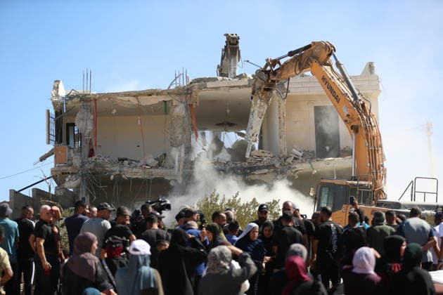 Middle East conflict, West Bank, demolition of Palestinian homes near Hebron