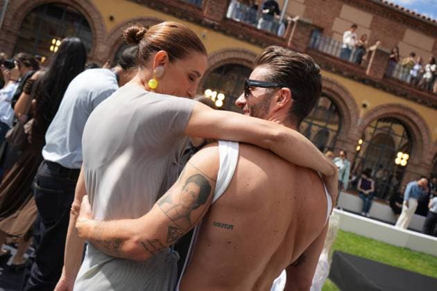 Madrid Fashion Week, guests at the Ernesto Naranjo fashion show