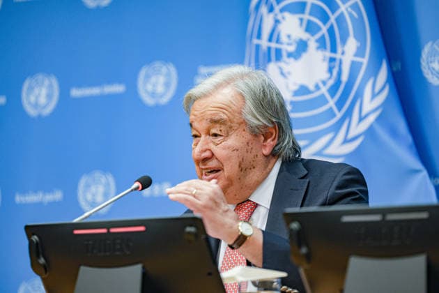 United Nations in New York, Antonio Guterres press conference