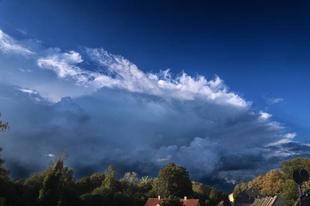 North Rhine-Westphalia, thunderstorm near Essen