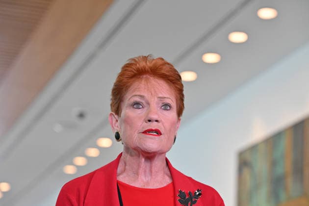 Australia: Pauline Hanson’s One Nation press conference in Canberra