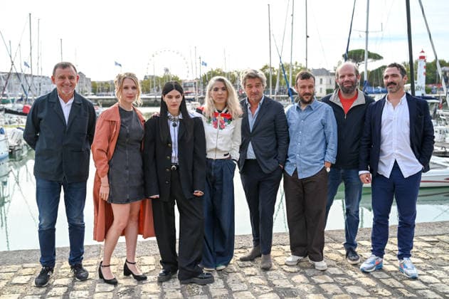 TV Fiction Festival in La Rochelle, *Faussaires* photocall