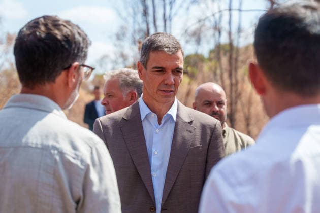Spain: Pedro Sánchez meets mayors of the municipalities affected by the Niebla fire in Niebla