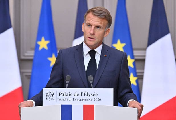 France: Emmanuel Macron speaks on the geopolitical situation in Paris following a meeting