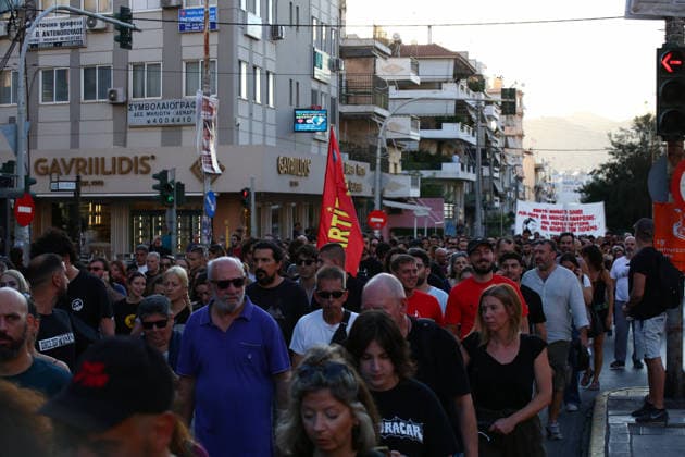 Greece, memorial march to mark the 13th anniversary of the murder of Pavlos Fyssas in Keratsini
