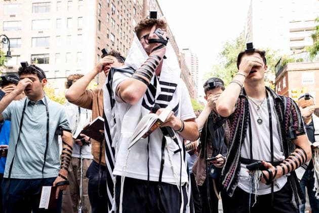 USA: Demonstration against anti-Semitism in New York