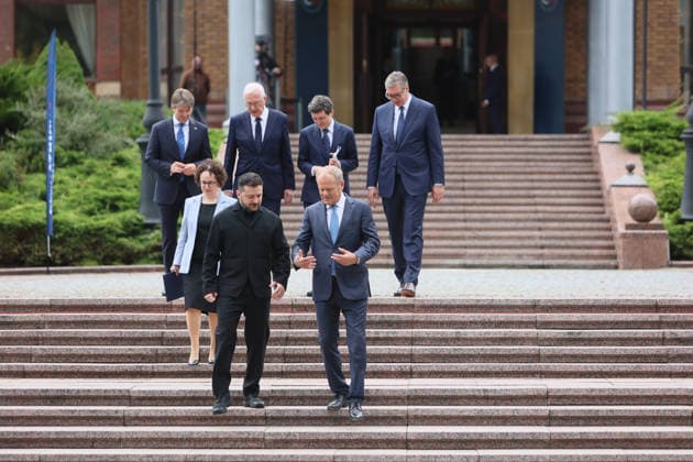 Ukraine: Carpathian Eight summit with Volodymyr Zelenskyy, Donald Tusk and European partners in Ivano-Frankivsk