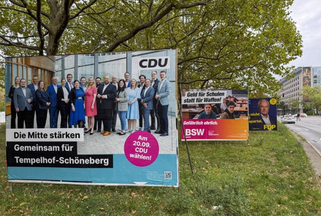 Election posters in Berlin