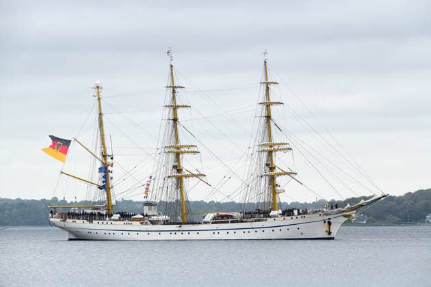 Schleswig-Holstein: the Gorch Fock training ship arrives in Kiel