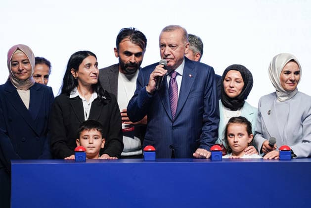 Turkey: Erdogan at an event for veterans and their bereaved families in Ankara