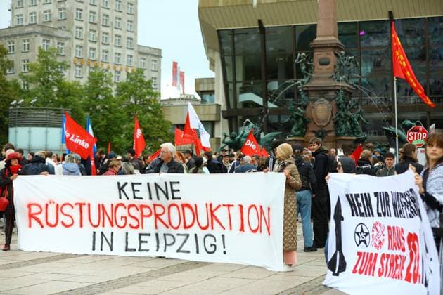 Saxony: Protest in Leipzig against the establishment of a US-Israeli arms manufacturer