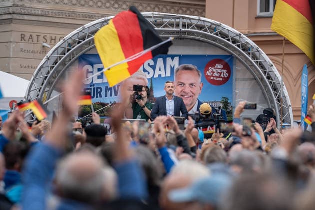 Mecklenburg-Western Pomerania: AfD election campaign event in Schwerin ahead of the state elections