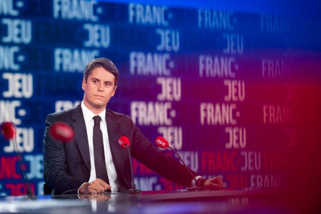 France: Gabriel Attal in an interview with France 2 in Paris