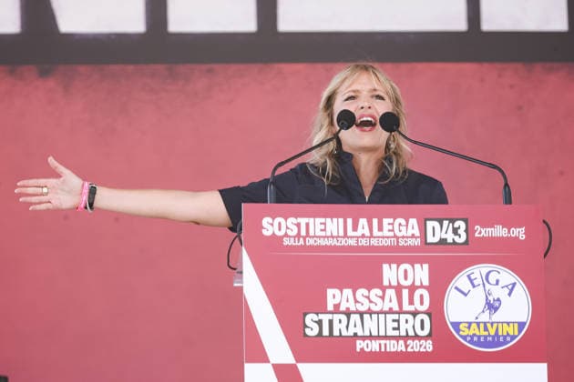 Italy: Lega rally with Matteo Salvini in Pontida