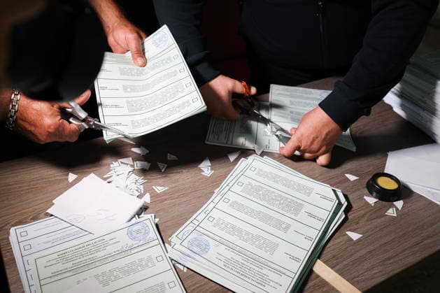 Russia: Vote count in the State Duma election in Melitopol