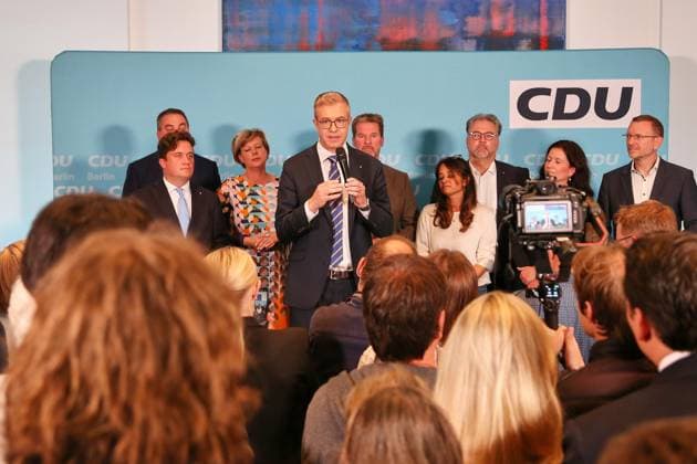 Berlin House of Representatives election, CDU election party
