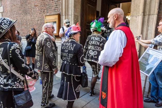United Kingdom, Costermongers’ Harvest Festival with the Pearly Kings in London