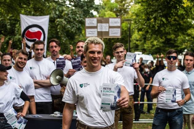 Bavaria: Identitarian Movement holds a demonstration in Munich in support of the Save Europe Act