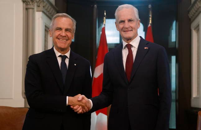 Canada: Mark Carney welcomes Jonas Gahr Støre