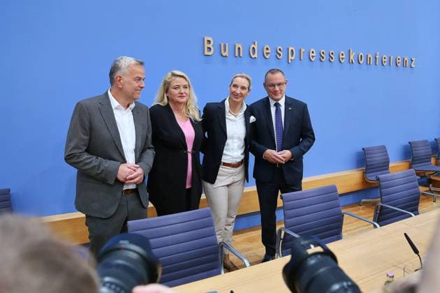 Berlin, AfD press conference