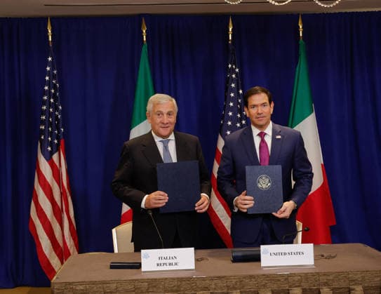 New York: Antonio Tajani and Marco Rubio sign a memorandum of understanding on critical raw materials