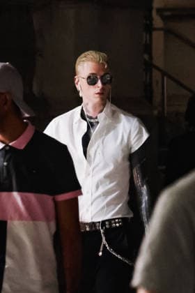 Celebrity: Machine Gun Kelly in Milan