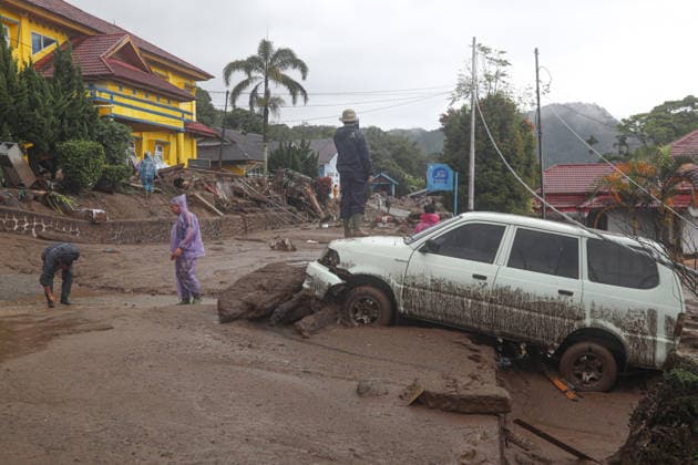 Indonesia, flooding in West Sumatra