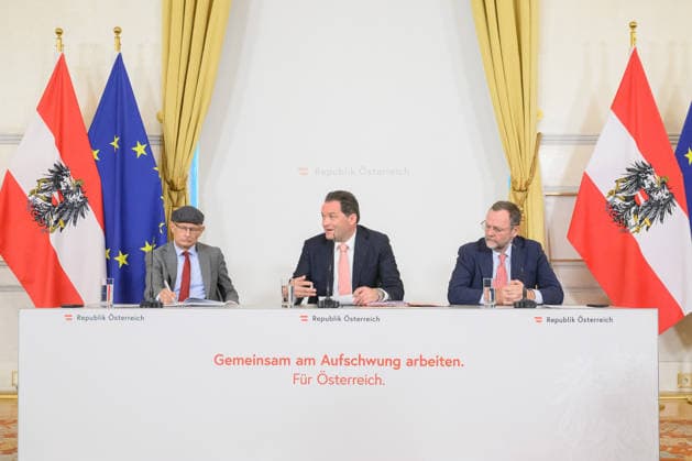 Austria, press conference following the Council of Ministers meeting in Vienna
