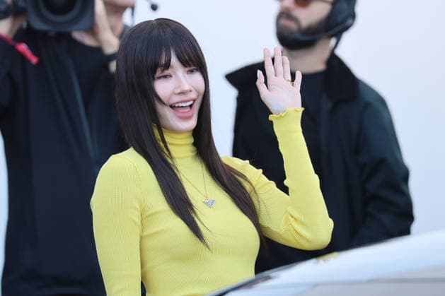 Milan Fashion Week, guests at the Prada fashion show