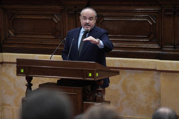 Spain, plenary session of the Catalan Parliament in Barcelona