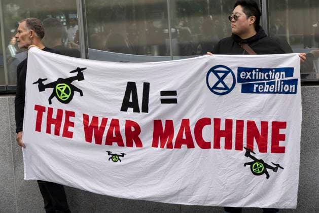 USA: Protest in New York against the use of AI in the healthcare system