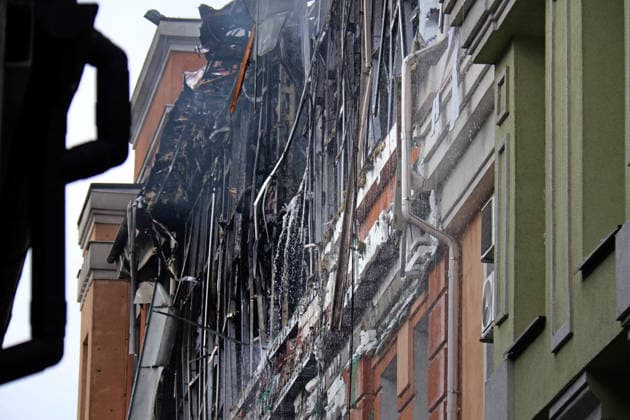 War in Ukraine: damage caused by a Russian drone attack on Kyiv