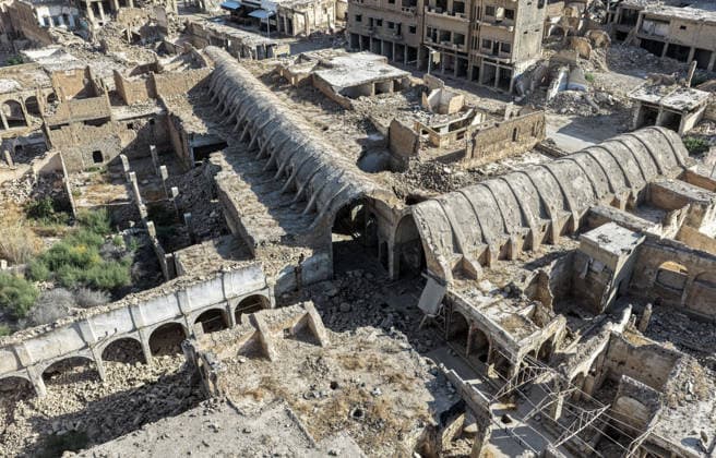Syria, war damage in Deir ez-Zor