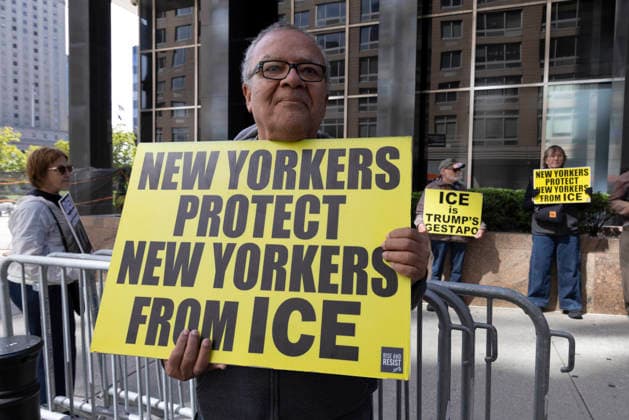 USA, Protest against ICE in New York