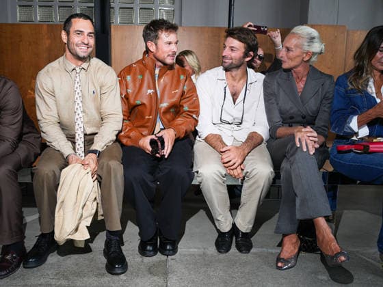 Milan Fashion Week, guests at the Elisabetta Franchi fashion show
