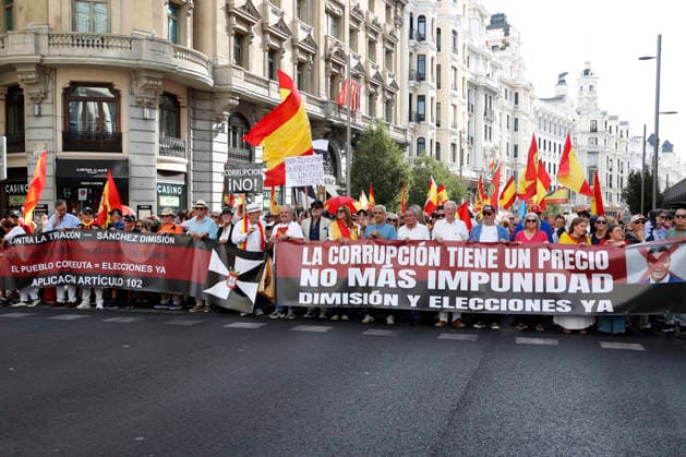 Spain: Demonstration in Madrid calling for the deportation of illegal migrants