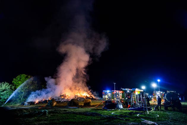 Thuringia, fire near Hörschel