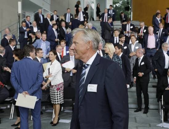 Deutschland, Berlin, Bundeskanzleramt, Bildtermin Empfang 50 Jahre Deutsche Sporthilfe mit Verleihung der Goldenen Sportpyramide 2017 Teilnahme BM Altmaier