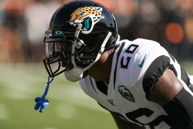 CINCINNATI, OH - OCTOBER 20: Jacksonville Jaguars defensive back Jarrod Wilson (26) warms up before the game against the Jacksonville Jaguars and the Cincinnati Bengals on October 20th 2019, at Paul Brown Stadium in Cincinnati, OH. (Photo by Ian Johnson Icon Sportswire) NFL, American Football Herren, USA OCT 20 Jaguars at Bengals Icon191020035