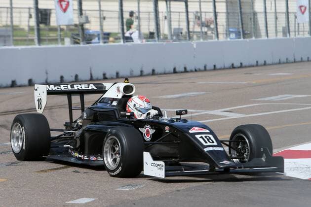 October 23, 2020, St. Petersburg, Florida, USA: Indy Pro 2000 driver 18 Hunter McElrea rounds turn 10 at during a practice session at the Firestone Grand Prix of St. Petersburg on Friday, Oct. 23, 2020 in St. Petersburg. St. Petersburg USA - ZUMAs70_ 0105836288st Copyright: xLuisxSantanax