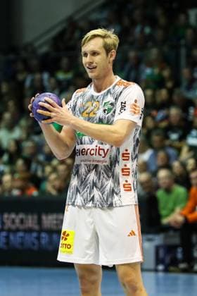 Marian Michalczik TSV Hannover Burgdorf,22 Handball Bundesliga season 2023 2024 SC Magdeburg vs TSV Hannover Burgdorf in the GETEC Arena in Magdeburg single image,action,handball,Germany,15 10 2023