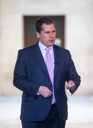 October 22, 2023, London, England, United Kingdom: Minister for Immigration ROBERT JENRICK is seen outside BBC as he appears on Sunday With Laura Kuenssberg. London United Kingdom - ZUMAs262 20231022_zip_s262_019 Copyright: xTayfunxSalcix