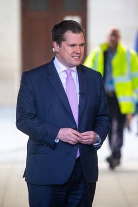 October 22, 2023, London, England, United Kingdom: Minister for Immigration ROBERT JENRICK is seen outside BBC as he appears on Sunday With Laura Kuenssberg. London United Kingdom - ZUMAs262 20231022_zip_s262_013 Copyright: xTayfunxSalcix