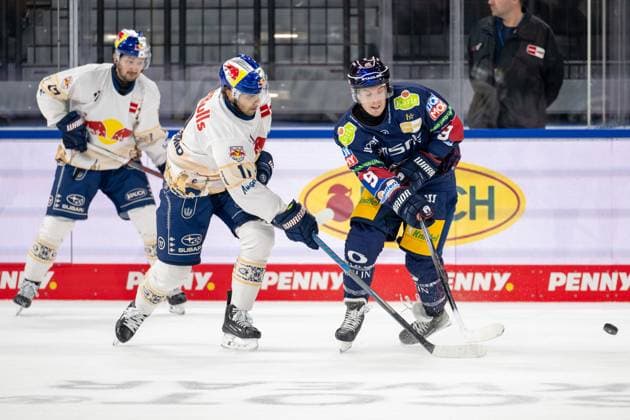 Markus Eisenschmid 11 EHC Red Bull Muenchen , Ty Ronning 9 Eisbaeren Berlin , EHC Red Bull Muenchen vs Eisbaeren Berlin, PENNY DEL, Main Round, Game 6, 04 10 2024 Muenchen Bayern Germany Copyright: xkolbert-press UlrichxGamelx