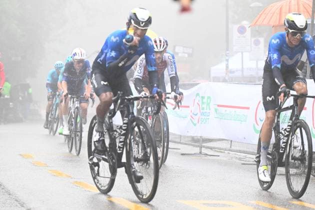 05-10-2024 Giro Dell emilia; 2024, Movistar; Quintana Rojas Nairo, Alexander; Bologna - San Luca;