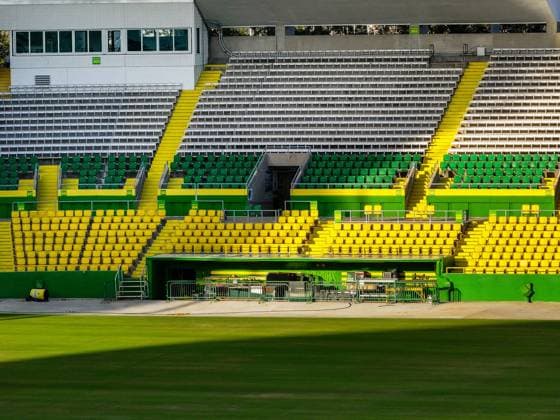 October 21, 2024, St. Petersburg, Florida, USA: An aerial drone view of Al Lang Stadium, the home of the Tampa Bay Rowdies, at 230 1st St SE, on Monday, Oct. 21, 2024, in St. Petersburg. Al Lang Stadium is a potential option for the Tampa Bay Rays considering the damage to the roof at Tropicana Field from Hurricane Milton. St. Petersburg USA - ZUMAs70_ 0774813107st Copyright: xDirkxShaddx