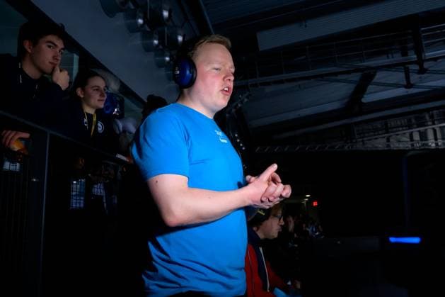 Stuttgart HBL 24 25 TVB Stuttgart TBV Lemgo Commentator Florian Schmidt Sommerfeld DYN Stuttgart Porsche Arena Baden Württemberg Germany